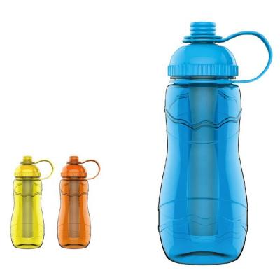 China 750ML Water Bottle Eco-friendly Sustainable With Single Handle Juice Drink Bottle Plastic Colorful Bicycle Bottle For Sport for sale