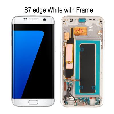 China for samsung s7 edge digitizer lcd touch screen for samsung s7 edge g935f lcd assembly with frame 5.5 inch for sale