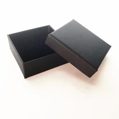 China Recycled Materials Custom Design Logo Printed Luxury Black A4 Cardboard Boxes With Lid for sale