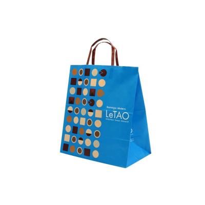 China Recyclable Wholesale Custom Printed Luxury Plastic Custom Shopping Bag Gift Paper Bag Kraft Paper Bag for sale