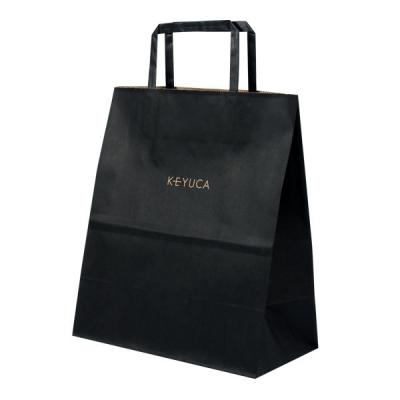 China Recyclable Customize Tie Colored Professional Paper Bag Making Korean Paper Bags Luxury Paper Bag Black for sale