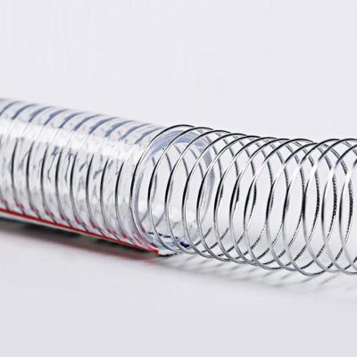 China High Quality PVC Steel Wire Hose PVC PVC Spiral Steel Wire Reinforced Hose Transparent Factory Direct Supply for sale