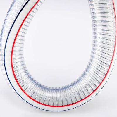 China Heavy Duty Transparent PVC And Pressure PVC Durable Steel Wire Hose For Industrial Use for sale