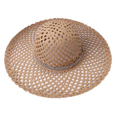 China New Fashion Lara Comfort Straw Mesh Breathable Big Brim Bucket Fisherman Hat Breathable And Comfortable Straw Hats for sale