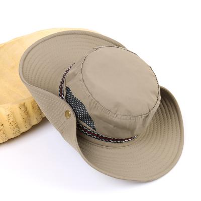 China Checked Climbing Hiking Man Woman Foldable Western Mexican Cowboy Hats for sale