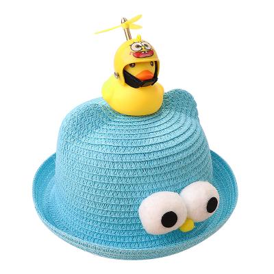 China Fashion Beach Sunshade Sunscreen Kids Fisherman Bucket Hats Comfortable Children's Broken Wind Ear Hats Durable Duck New for sale