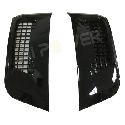 China SINGLE Gloss Black Side Fender Vents Inserts For Land Rover Defender 2020 for sale