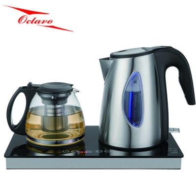 China 360 Degree Household Quick Boil Low Water Rotation Tea Coffee Set Premium Electric Tea Tray for sale