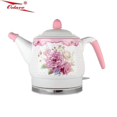 China Wholesale Electric Ceramic Convenience Rotation Dry Anti Burning Tea Kettle APO 360 Degree Base Ceramic Electric Kettle for sale