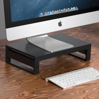 China Cover Removable Metal Desk Stand For Laptop Screen Monitor Riser With Storage for sale