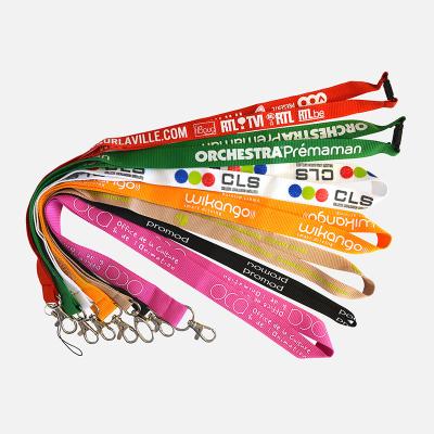 China Polyester dog collar custom vlan with logo straps Custom Polyester Lanyard for sale