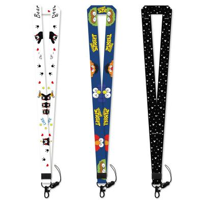 China Polyester Wholesale Custom Anime Printed Custom Logo Sublimation Lanyards for sale