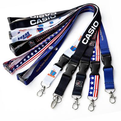 China Fashion Custom Full Color Attractive Design Competitive Price Polyester Polyester Paper Lanyards for sale