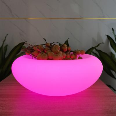 China SMD 5050 LED Fruit Bowl Rechargeable 16 Color Changes For Party for sale