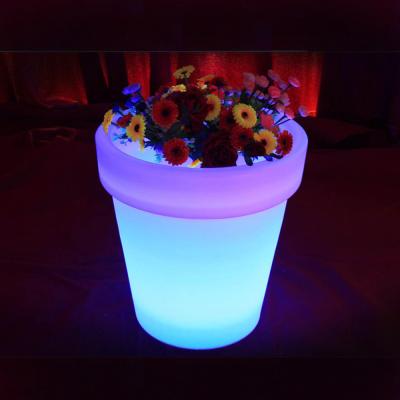 China Color Changing Rechargeable Led Vase Planter Touch Control for sale