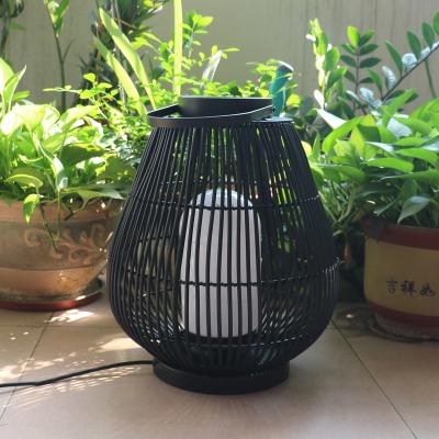 China IP44 Waterproof Rattan Garden Lanterns For Outdoor Landscape Floor for sale