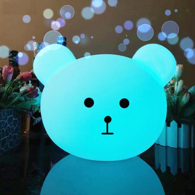 China Mini Cute Bear Children Baby Indoor Decorative Portable LED Night Light Lamp à venda