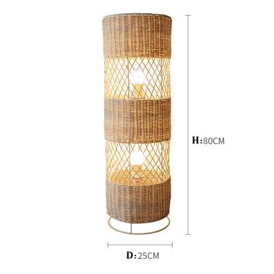 China Creative led standing lamp  bedroom floor lamp rattan standing floor lamp for sale