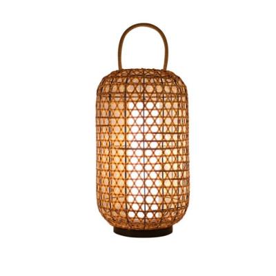 China Waterproof Rattan Floor Lamp , Wicker Standing Lamp For Outdoor Balcony for sale