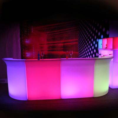 China CE /ROHS certificate portable illuminated led straight wine bar counter for sale