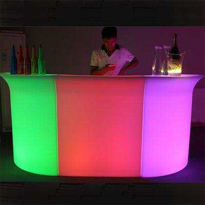 China new PE plastic muti-color portable commercial led illuminated bar set for sale