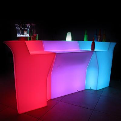 China LED plastic bar counter/Color changing LED big bar counter for sale for sale