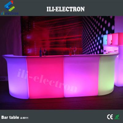 China luminous cocktail table / glow mobile cocktail bar counter/ led portable cocktail bar for sale