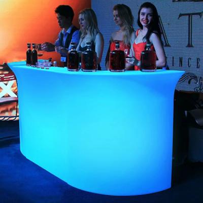 China Modern LED Bar Counter  Illuminated Led Plastic Salon / Restaurant for sale