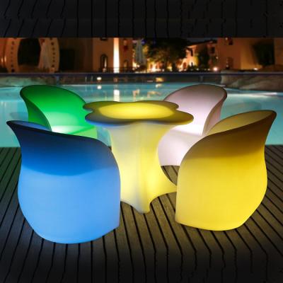 China LED light furniture led flower garden furniture set for sale