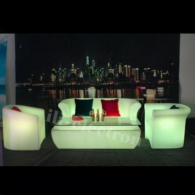 China plastic led sofa couch lounge couch for rental for sale