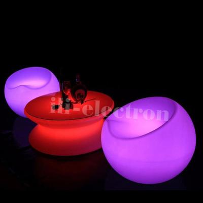 China Illuminated multicolor change outdoor led light coffee table for sale