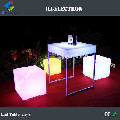 China RGB colorful mordern design illuminated led table for night club for sale