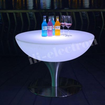 China Style Romantic Stylish Led Bar Coffee Round Cocktail Table IP54 PE material for sale