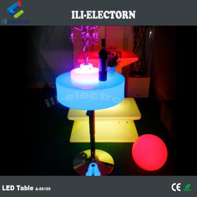 China Led Bar Furniture Led Cocktail Table Rectangle  Waterproof for sale