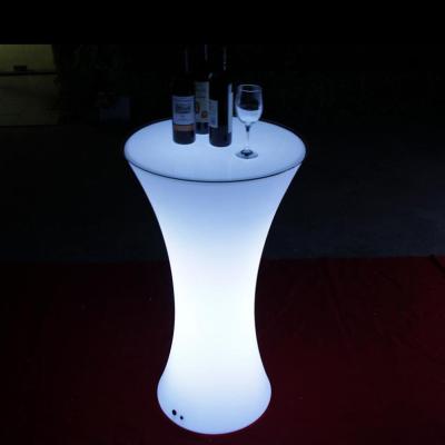 China Night club event high boy glowing led cocktail table portable lighting high top RGB cocktail table for sale