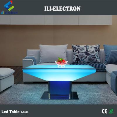 Cina Luxury Remote Control Plastic Led Lounge Table For Apartment in vendita