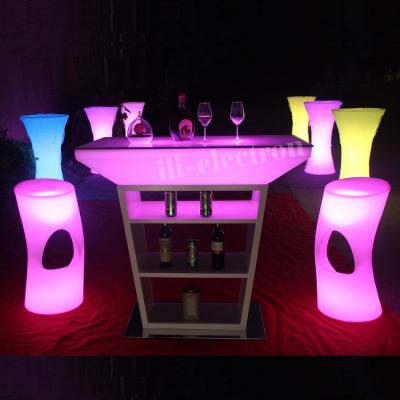 China Color Changing RGB Illuminated Glow Table 80000hs Battery Life for sale