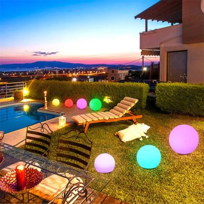 China 16 Color Change Valentine'S Day Glow Garden Decorative Ball PE Material IP65 Waterproof for sale