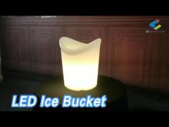 PE Plastic LED Ice Bucket Rechargeable 16 Colors Changing For Party