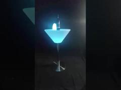 Glowing LED Bar Furniture Light up Cocktail Table and Chairs