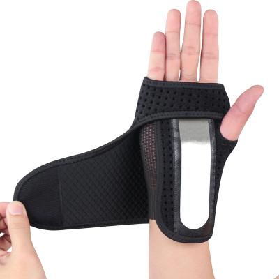 China Strong Support and Adjustable Carpal Tunnel RSI Tendonitis Splint Wrist Support with Universal Steel Plate Sizing for sale