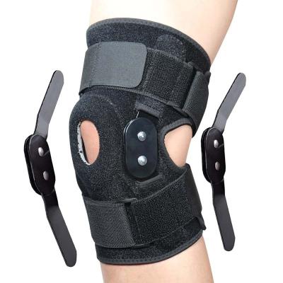 China Comfortable breathe free knee support with removable metal support band for sale