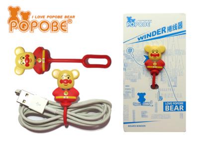 China Figura plástica vermelha dobadoura do cabo do fone de ouvido de POPOBE para a decoração, aprovação do CE ROHS à venda