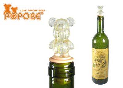 China bujão do vinho tinto dos ímãs do refrigerador da forma do urso da novidade POPOBE para o artigo da promoção do tipo à venda