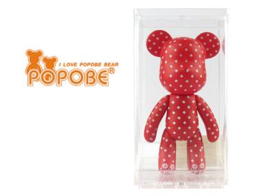 China red vinyl PVC Small Cute Girl Personalized Bear Gifts of pantone color for sale