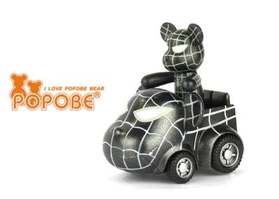 China 2 Inch POPOBE Popular Black Spider Man Plastic Car Decoration Toys for sale