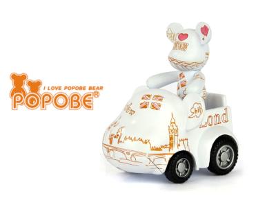 China London Olympic Souvenir Personalized Car Decoration Toys POPOBE Bear Car for sale