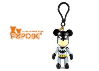 China Douane 3“ Minibatman Plastic POPOBE draagt Keychain voor Promo-giften Te koop