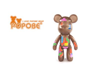 China Brown Rubik's Cube POPOBE Bear Personalized Gifts for House Decoration for sale