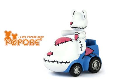 China Cute Plastic Car Decoration Toys POPOBE Bear Eco-Friendly Limbs Head Rotatable for sale